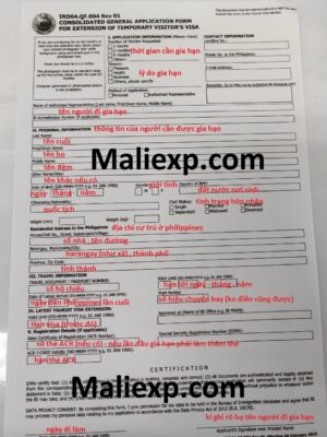 Gia hạn visa du lịch ở Philippines cùng Maliexp.com Việc làm Philippines